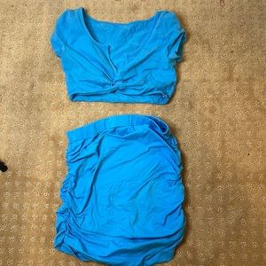 2 piece set Crop top and Skirt